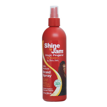 AMPRO Shine 'n Jam Magic Fingers Braid Spray (12oz)
Sareya Beauty Supply Store in Calgary Alberta Canada